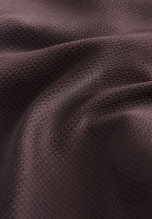 Next REGULAR FIT - TEXTURED SHORT SLEEVE - Rochie maxi - chocolate brown