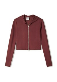 Bershka Sweater met rits - dark red