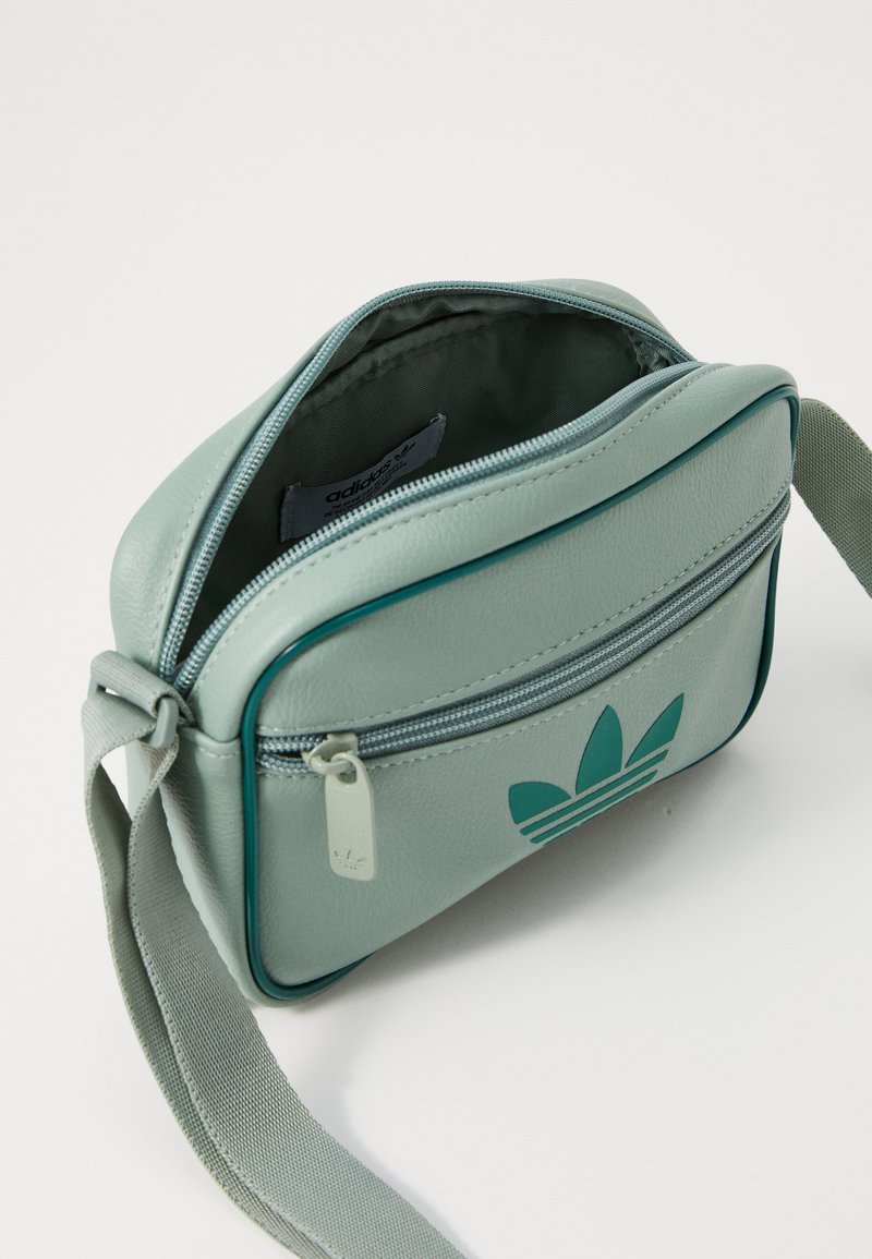 adidas Originals ADICOLOR CLASSIC MINI AIRLINER - Cross body bag - silver  green/mint - Zalando.co.uk