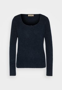 Mos Mosh Stickad tröja - dark blue