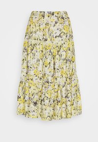 MIDI SKIRT - Trapecinis sijonas - yellow