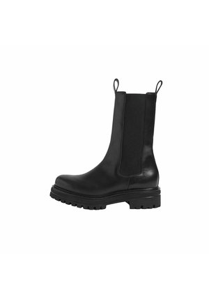 Bottines à plateau - black   calf