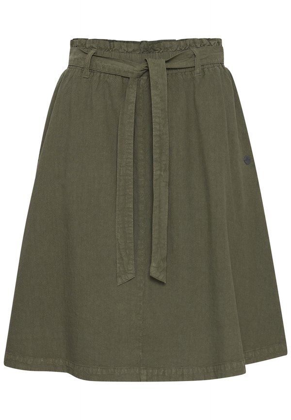 OXLERKE - A-line skirt - dusty olive4