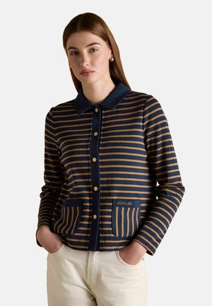 REGULAR FIT - Cardigan - navy/tan