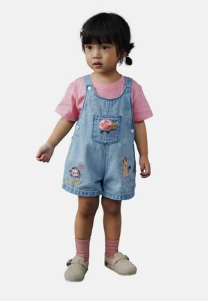 REGULAR FIT -EMBROIDERED SET  - Salopete - light blue