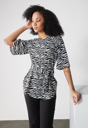 Anna Field Tunika - white,black