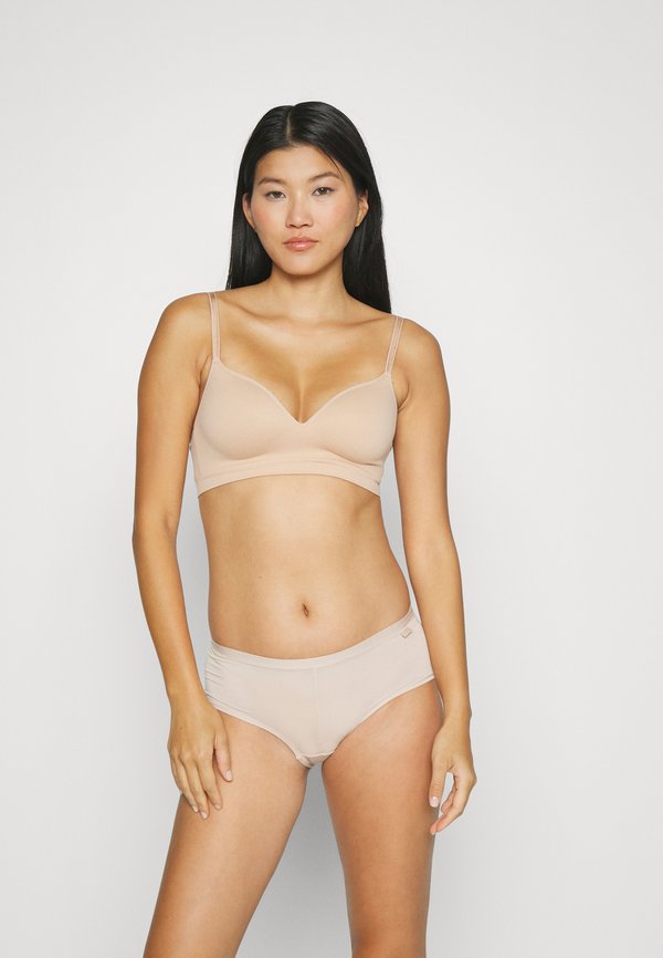 SOFT FLORA - Triangle bra - beige3