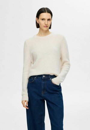 Selected Femme Striktrøje - birch