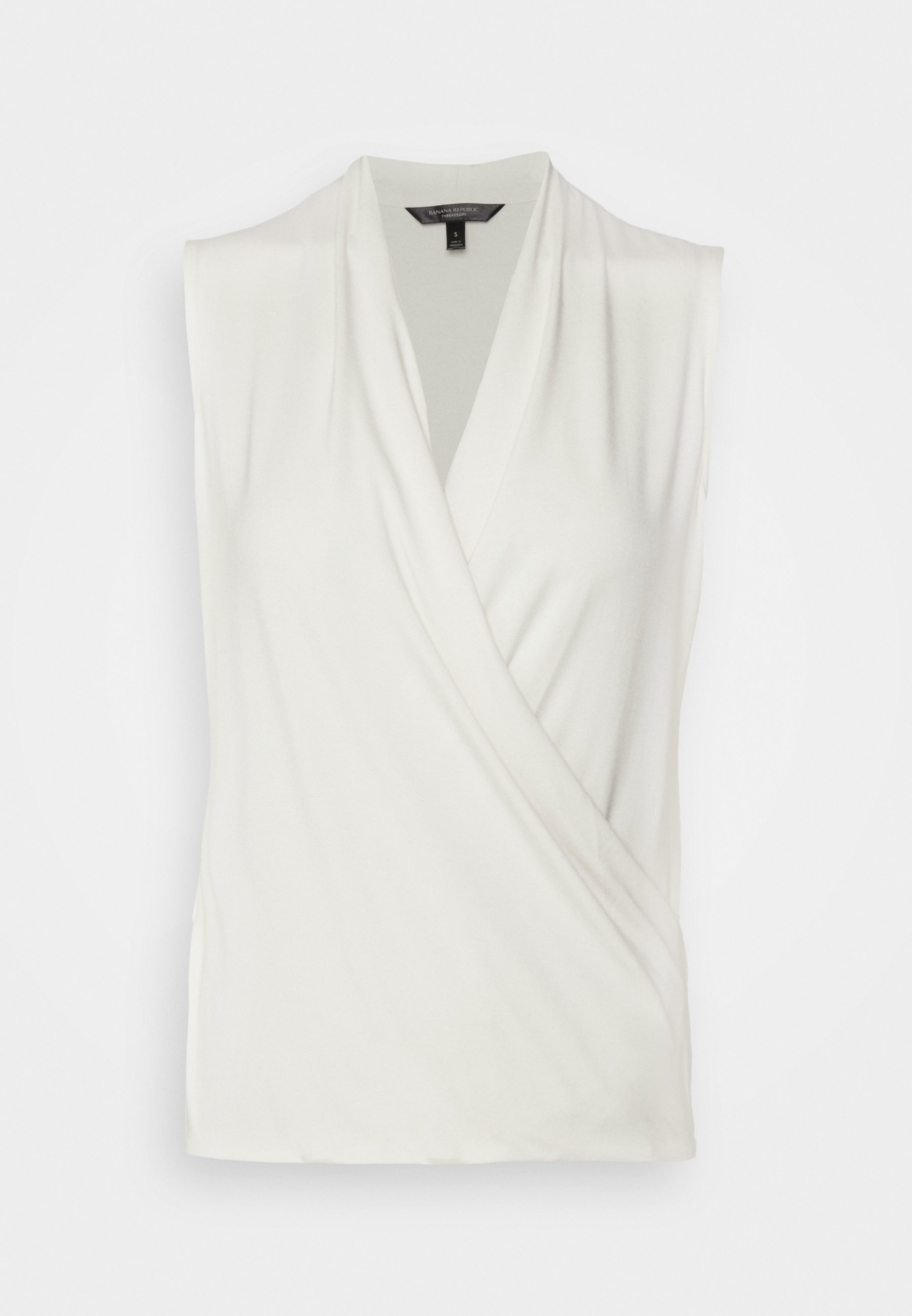 banana republic white sleeveless blouse