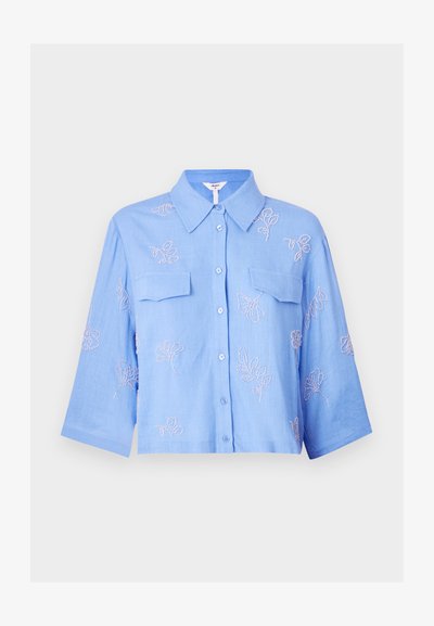 OBJMIKA CROPPED SHIRT - Chemisier - cornflower blue
