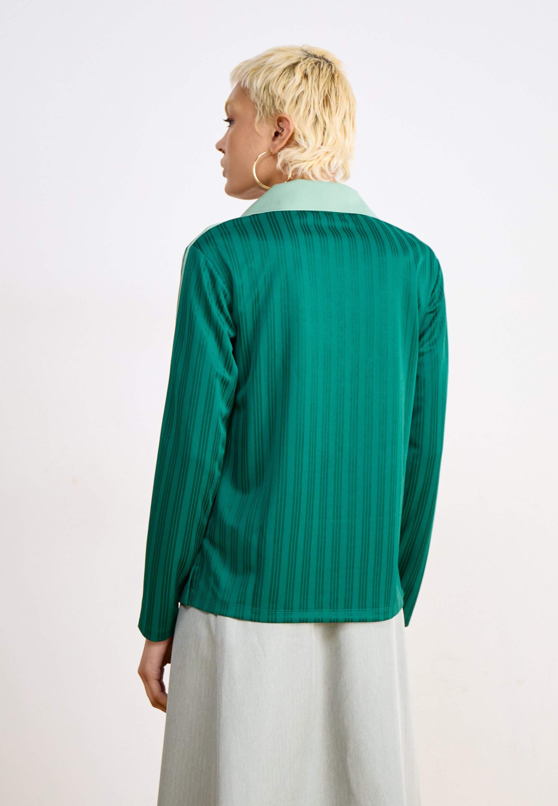 売れ筋商品|||アディダスオリジナルス Tシャツ レディース トップス V NECK TEE - Polo shirt - collegiate green adidas Originals V NECK TEE - Polo shirt - collegiate green