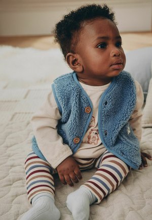 Next, REGULAR FIT - BORG BABY GILET - Waistcoat - blue