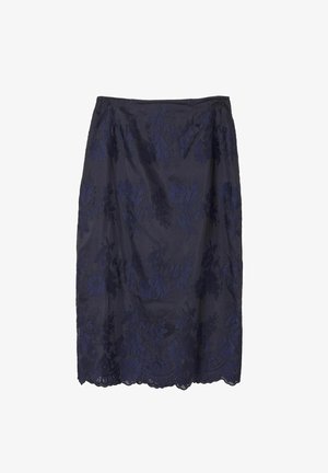 FatFace, LACE MIDI SKIRT - sukňa v tvare A - navy