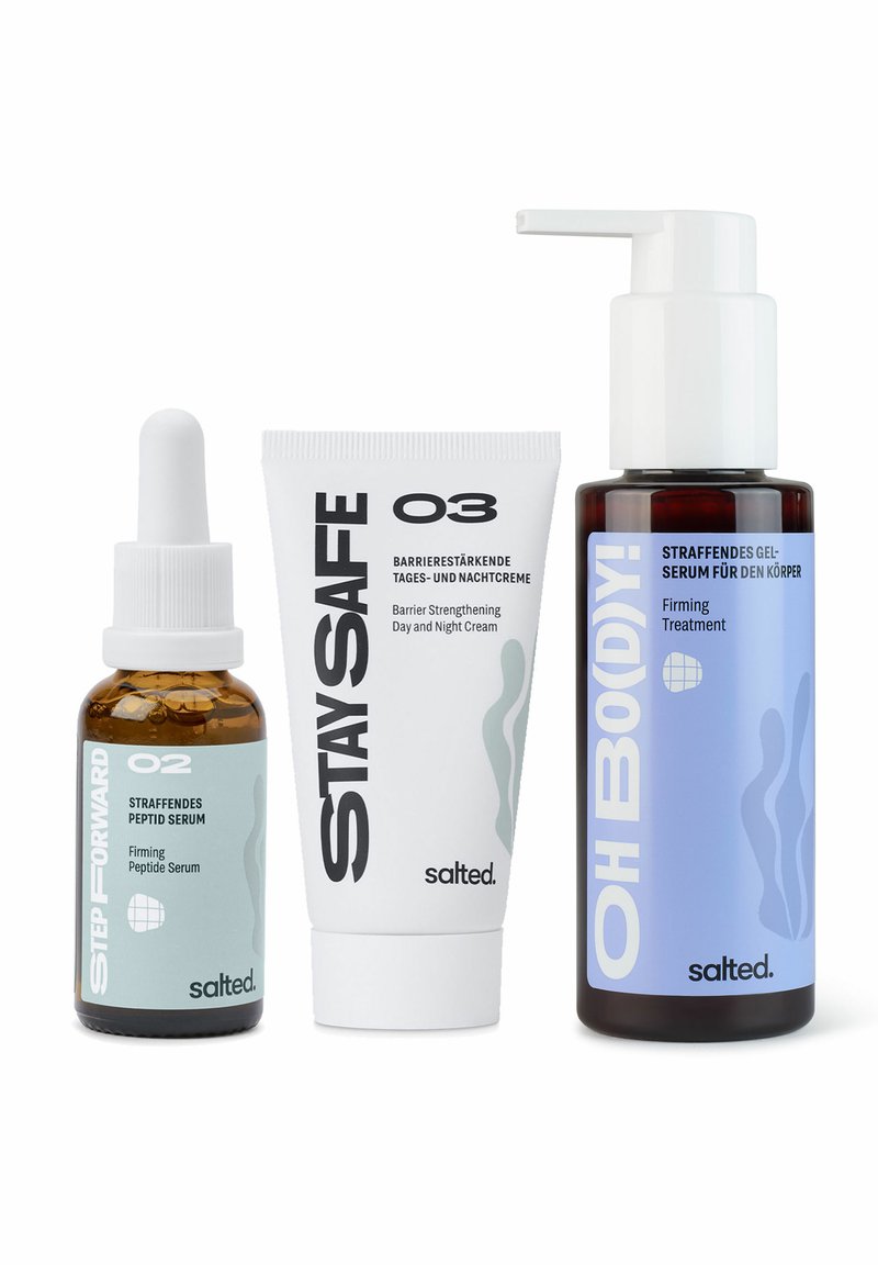 salted. - FACE & BODY: FIRMING AND REGENERATION - Kit skincare - Fragrance-Free, Ingrandire