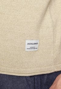 Jack & Jones JJEMAX CREW NECK - Camisola - crockery/twisted with oatmeal