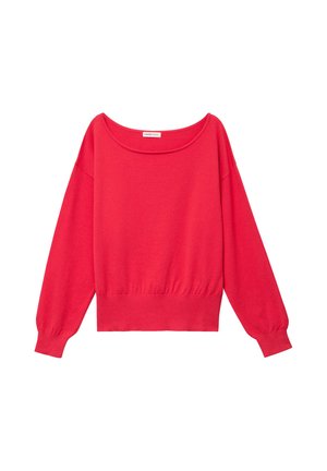 Cache Cache, CACHE CACHE CACHE CACHE WEIT GESCHNITTENER LANGARM-PULLOVER - Trui - rouge
