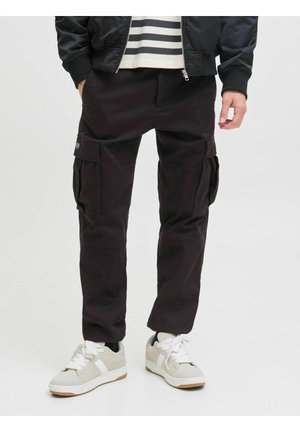 JPSTKANE JONNIE CUFFED - Pantaloni cargo - black