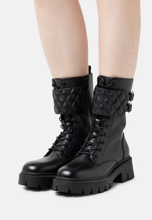 SERY - Bottines à lacets - black