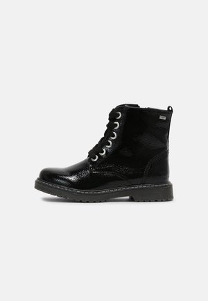 Schnürstiefelette - black