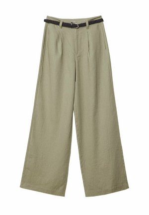 WITH BELT - Stoffhose - khaki