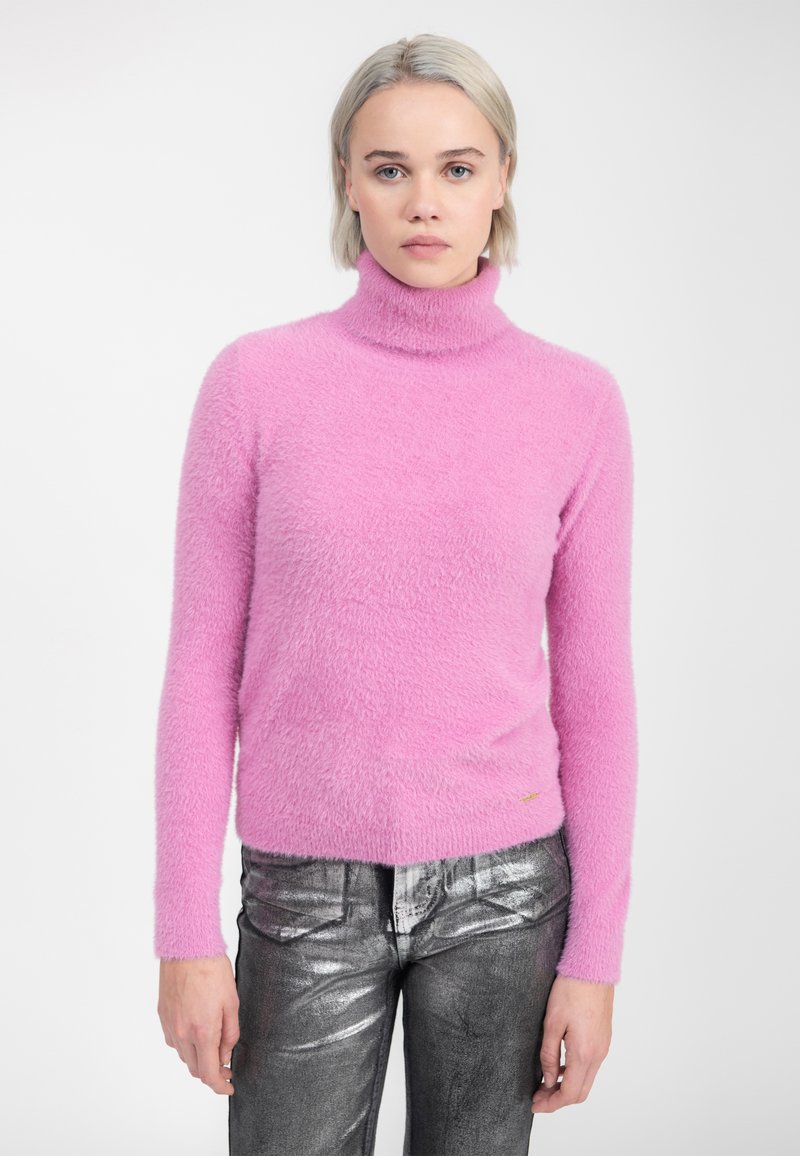 INFLUENCER FLUFFY TURTLENECK PULL - Maglione - pink