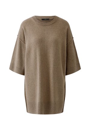 Oui, LONG - Jumper - taupe melange
