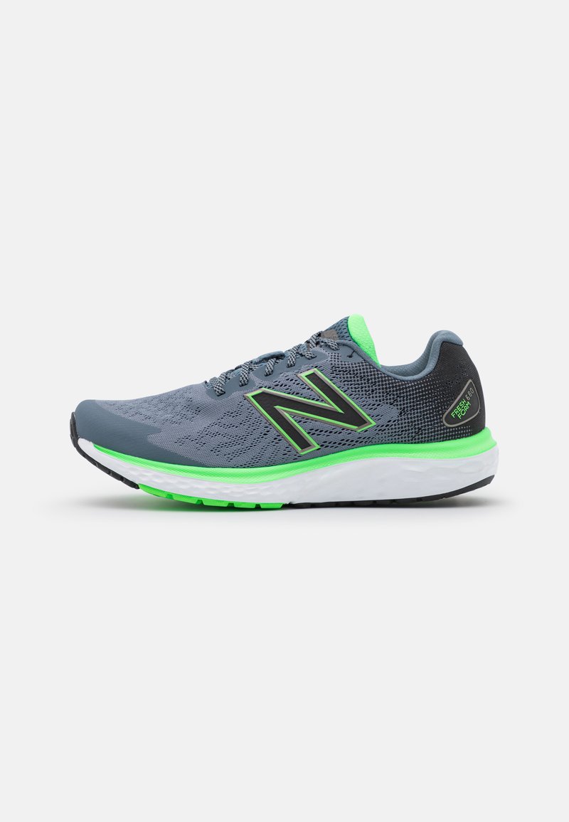 New Balance MENS 680 V7 Neutral running shoes grey/green/grey