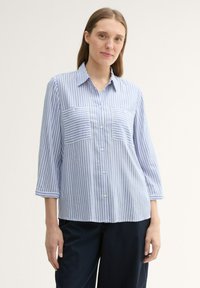 TOM TAILOR Overhemdblouse - blue white thin stripe