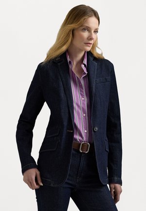 Lauren Ralph Lauren DENIM BLAZER - Denimová bunda - deep indigo wash