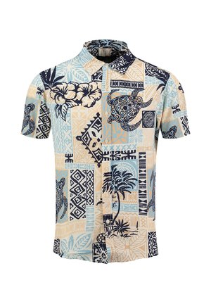 Key Largo, TAHITI 1/2 ALLOVER PRINTED - Camicia - offwhite/blue