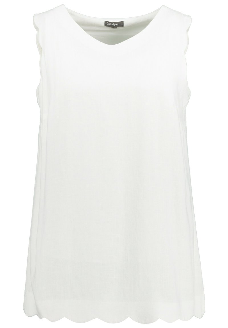Damen T-Shirts | Ulla Popken Bluse schneeweiß/weiß - KE06126 Damen T-Shirts | Ulla Popken Bluse schneeweiß/weiß - KE06126