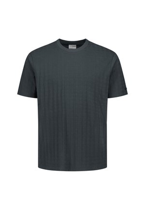 NO EXCESS, PLAIN WITH RELIEF TEXTURE - T-shirt basique - dark steel