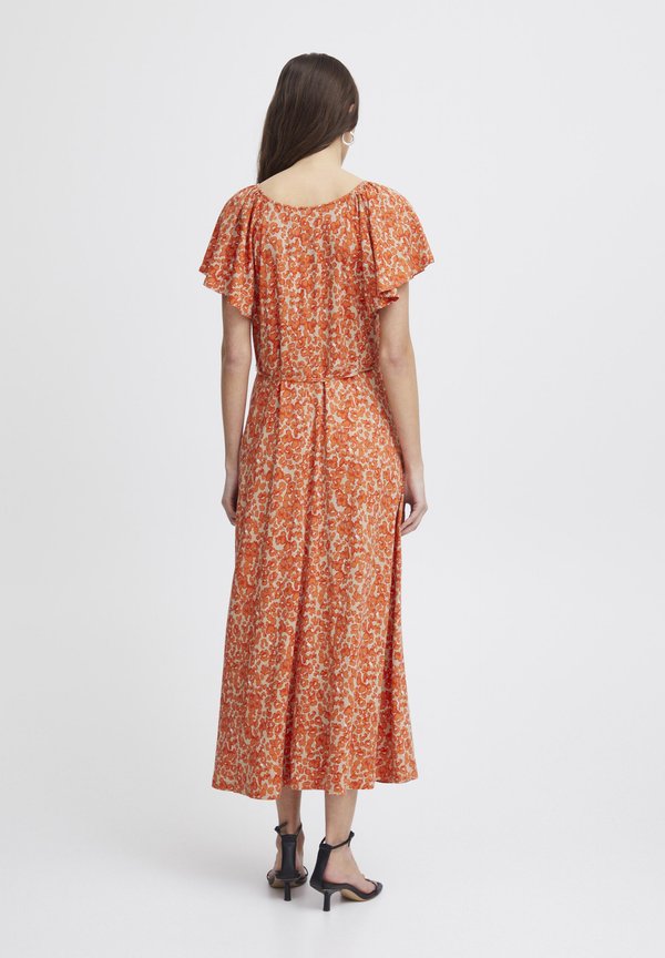 IHAYA - Day dress - coral rose leo aop3