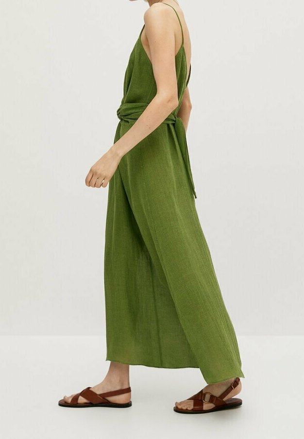 Massimo Dutti Maxi dress - green - (Pre-owned) - Zalando