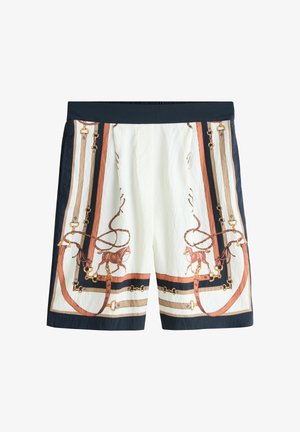 Next, REGULAR FIT - TAILORED BERMUDA SHORTS . - Shorts - ecru scarf horse print