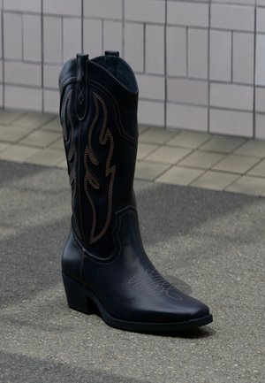 YOURTURN, UNISEX - Cowboy-/Bikerboot - black