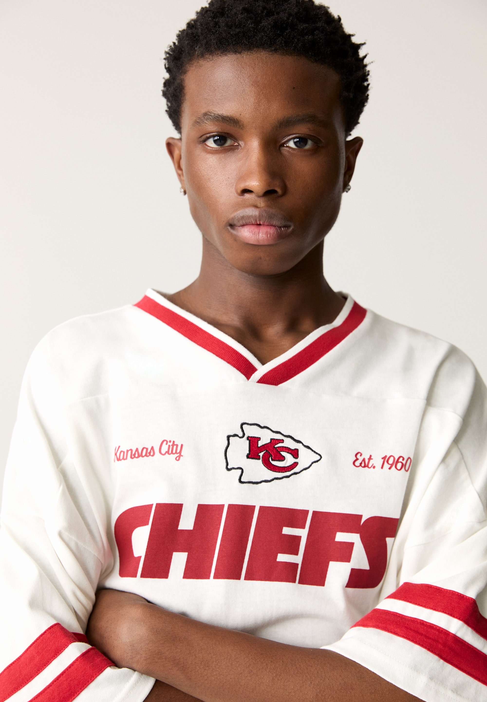 PULL&BEAR NFL KANSAS CITY CHIEFS - T-shirt print - sand