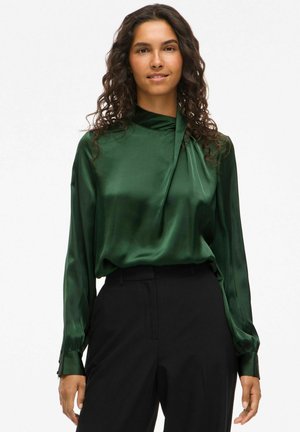 MIT LANGEN ÄRMELN VISOFIE STEHKRAGEN - Blus - laurel wreath
