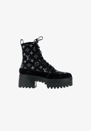 Louis Vuitton, LAURÉATE ANKLE BOOTS BLACK - Bottines à plateau - black