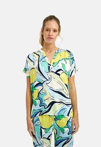 MILANO ITALY - Tunic - blue curacao print Thumbnail Image 1