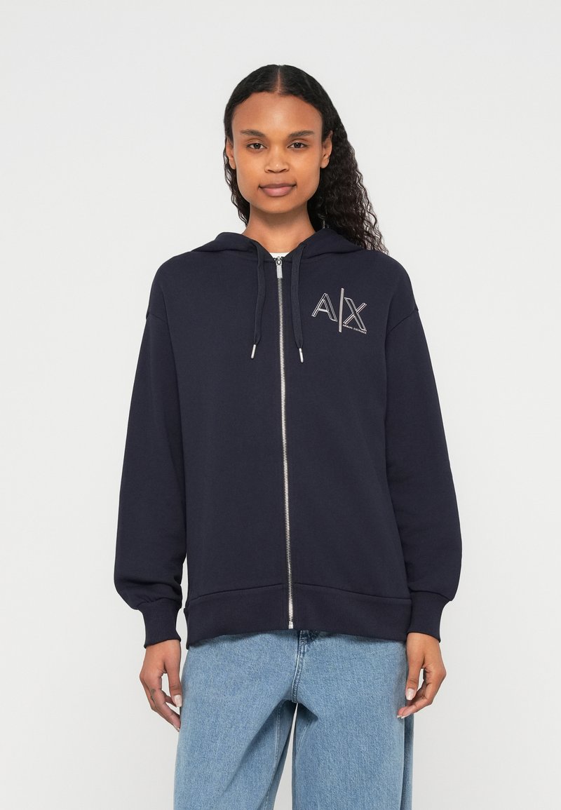 Armani Exchange Sweater met rits (rood)paars