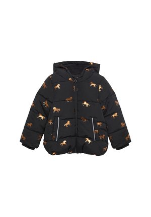 À IMPRIMÉ BRILLANT - Winterjacke - schwarz