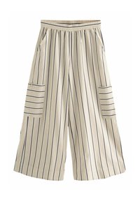 Next STRIPED SUPER WIDE TALL - REGULAR FIT - Bukser - ecru
