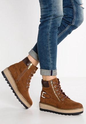 Plateaustiefelette - brown