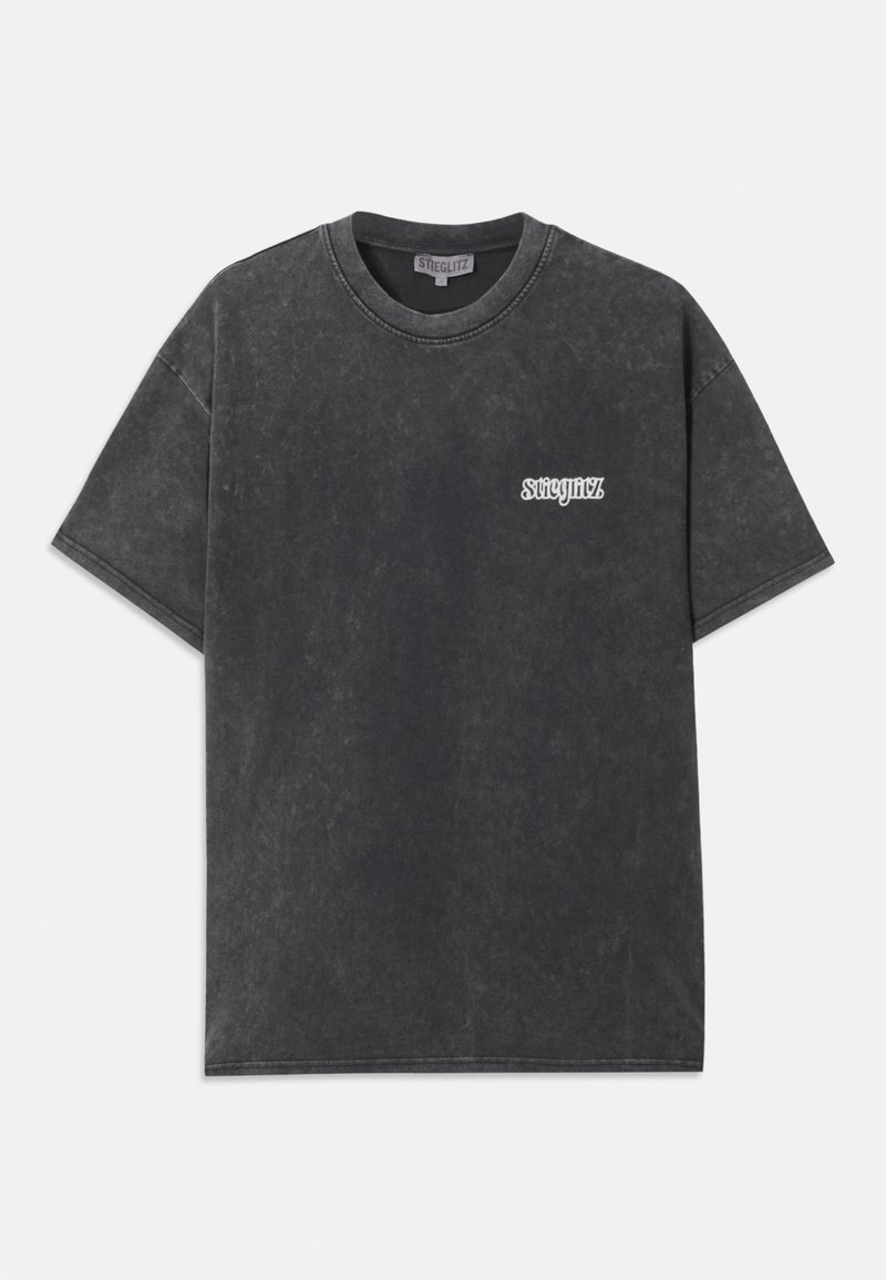 Stieglitz T-shirt print zwart