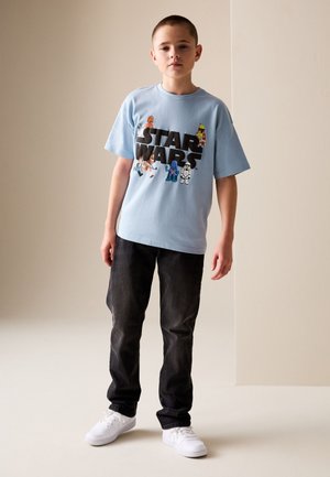 Next, LICENSED STAR WARS T-SHIRT.  - REGULAR FIT - T-shirt imprimé - light blue
