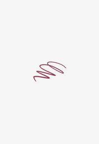 Marque de crayon bordeaux en motif zigzag sur un fond blanc. Texture lisse avec une légère brillance, mettant en valeur un mouvement organique.
