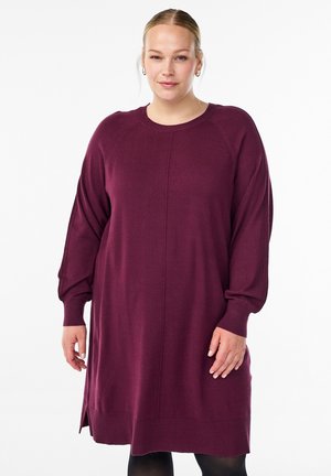 MIT RAGLANÄRMELN UND MITTELNAHT - Strickkleid - fig