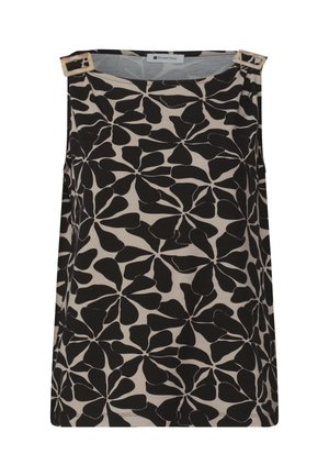 Street One, TOP MIT RUNDHALS UND SCHULTERDETAIL - Débardeur - black
