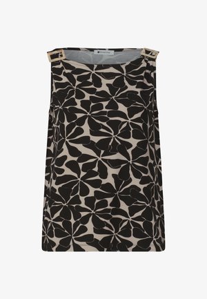 Street One, TOP MIT RUNDHALS UND SCHULTERDETAIL - Débardeur - black